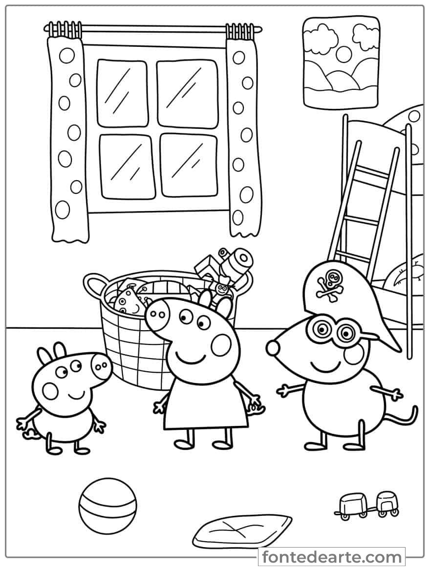peppa colorir