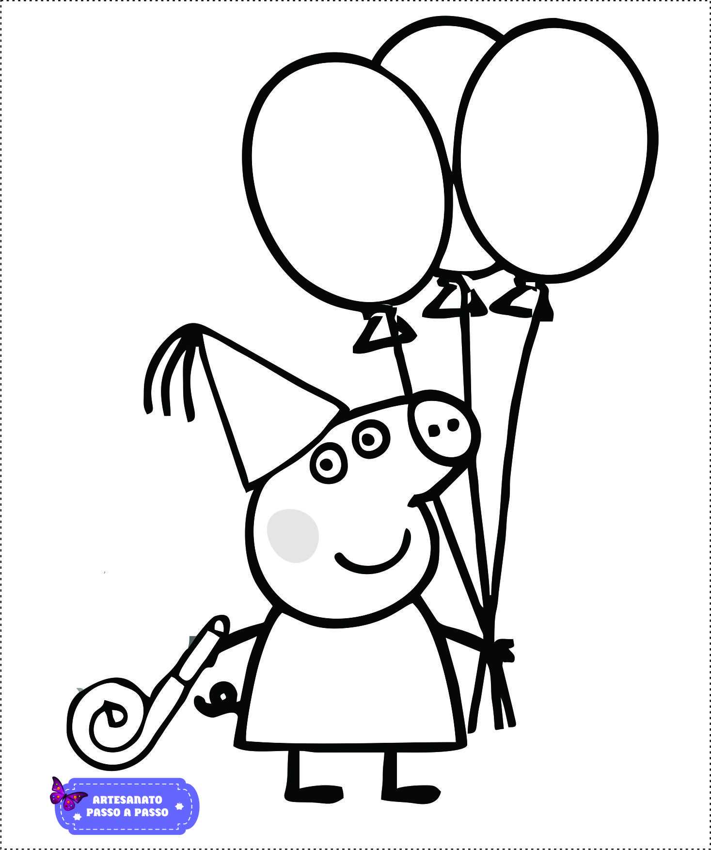 ideias criativas para colorir peppa pig em casa