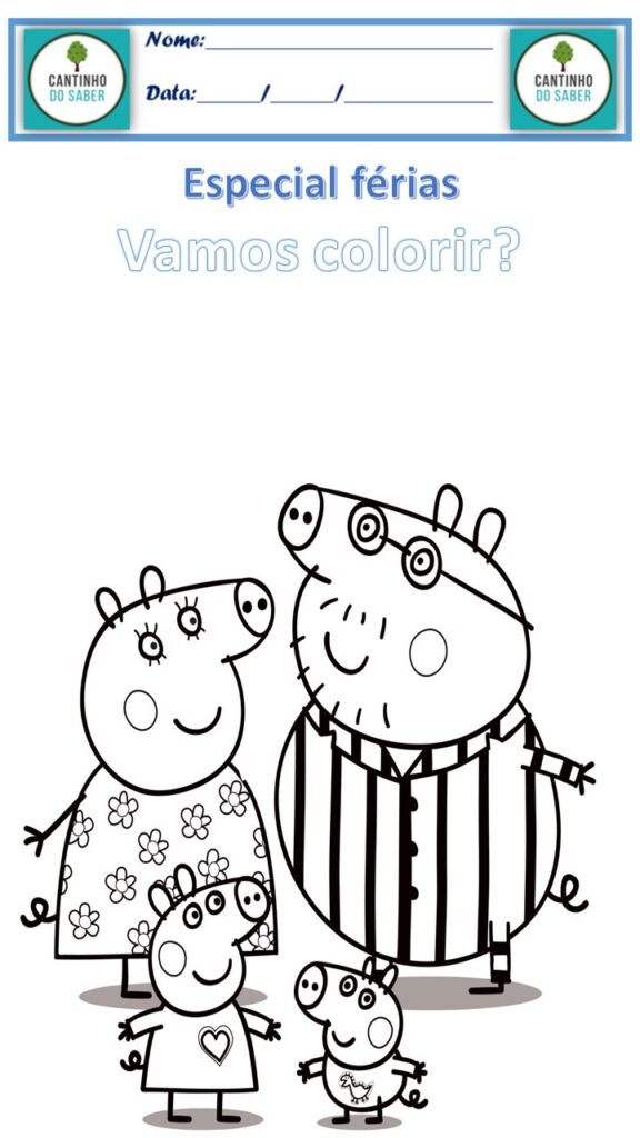 erros comuns ao imprimir desenhos da peppa pig