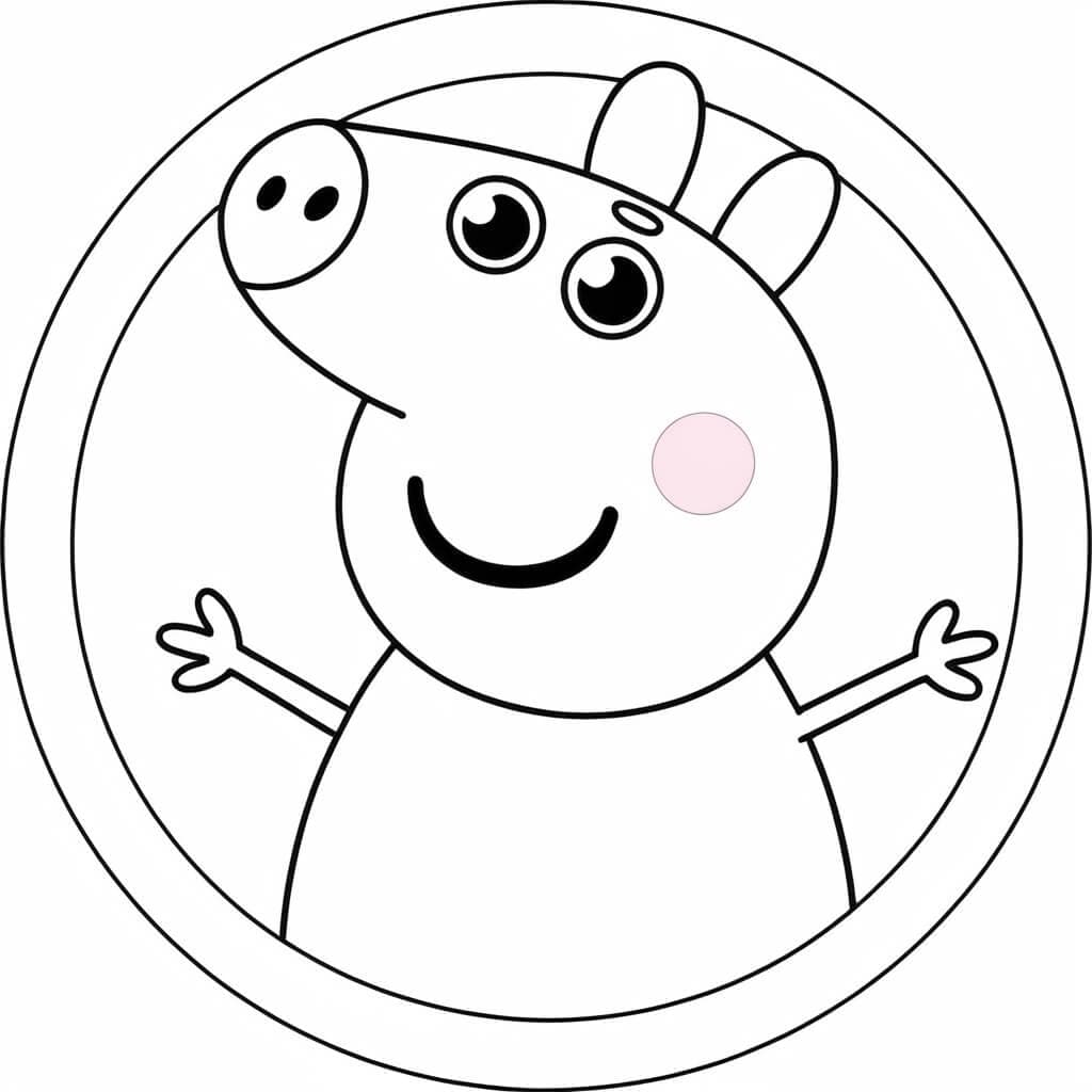 peppa pig para colorir