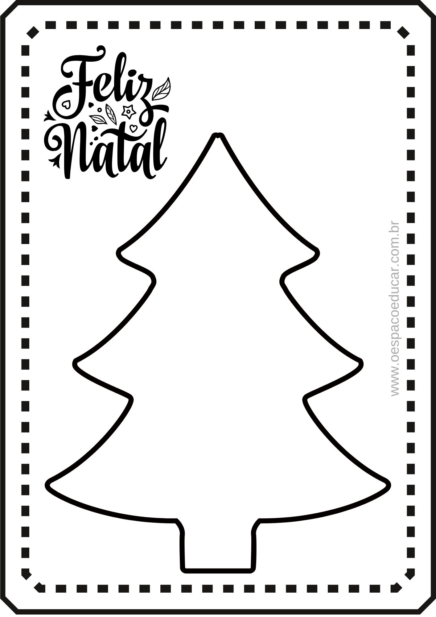 moldes grandes de pinheiro de natal