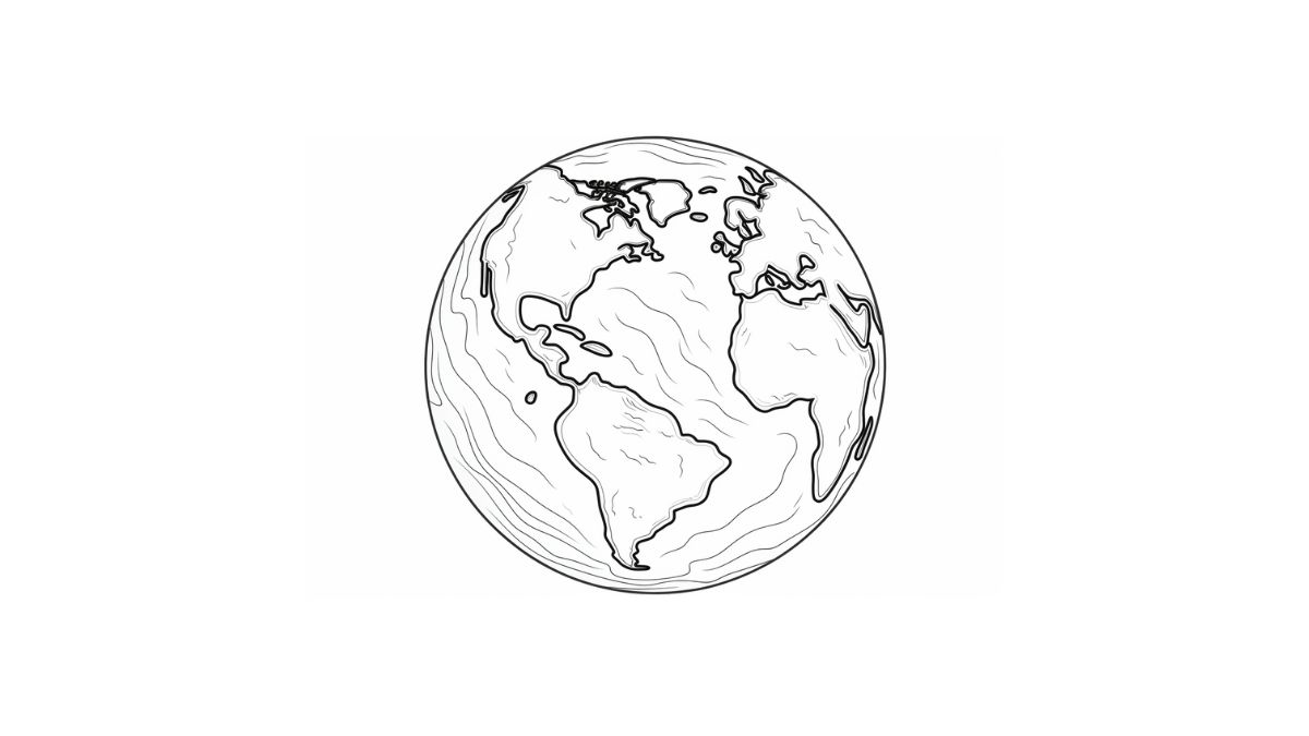 planeta terra para pintar