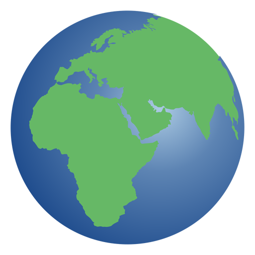 planeta terra com continentes para desenhar