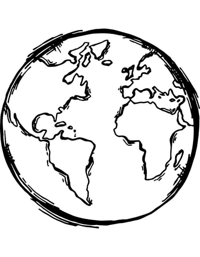 desenho do mundo para colorir