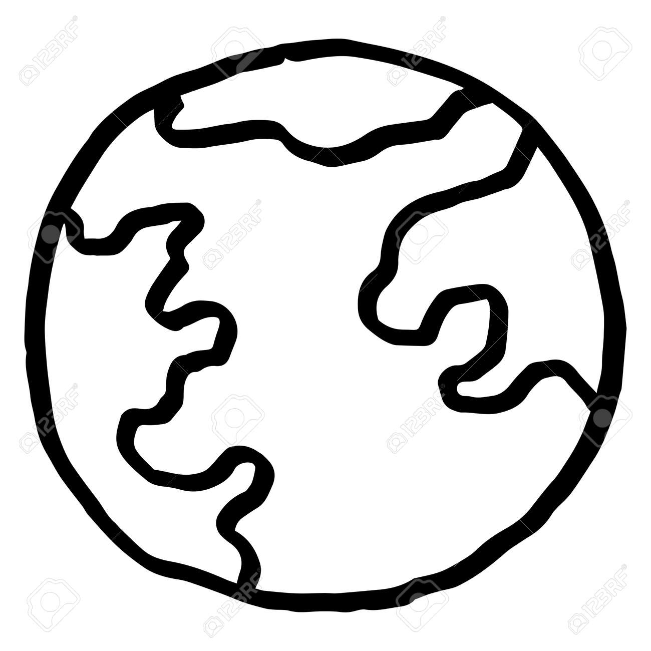 desenho de planeta terra feliz para colorir