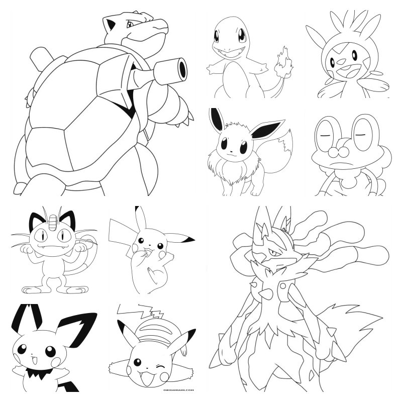 melhores desenhos de pokemon para colorir gratis