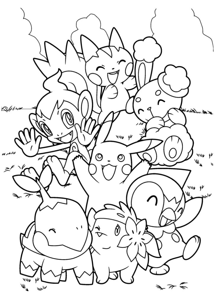 pokemon para colorir