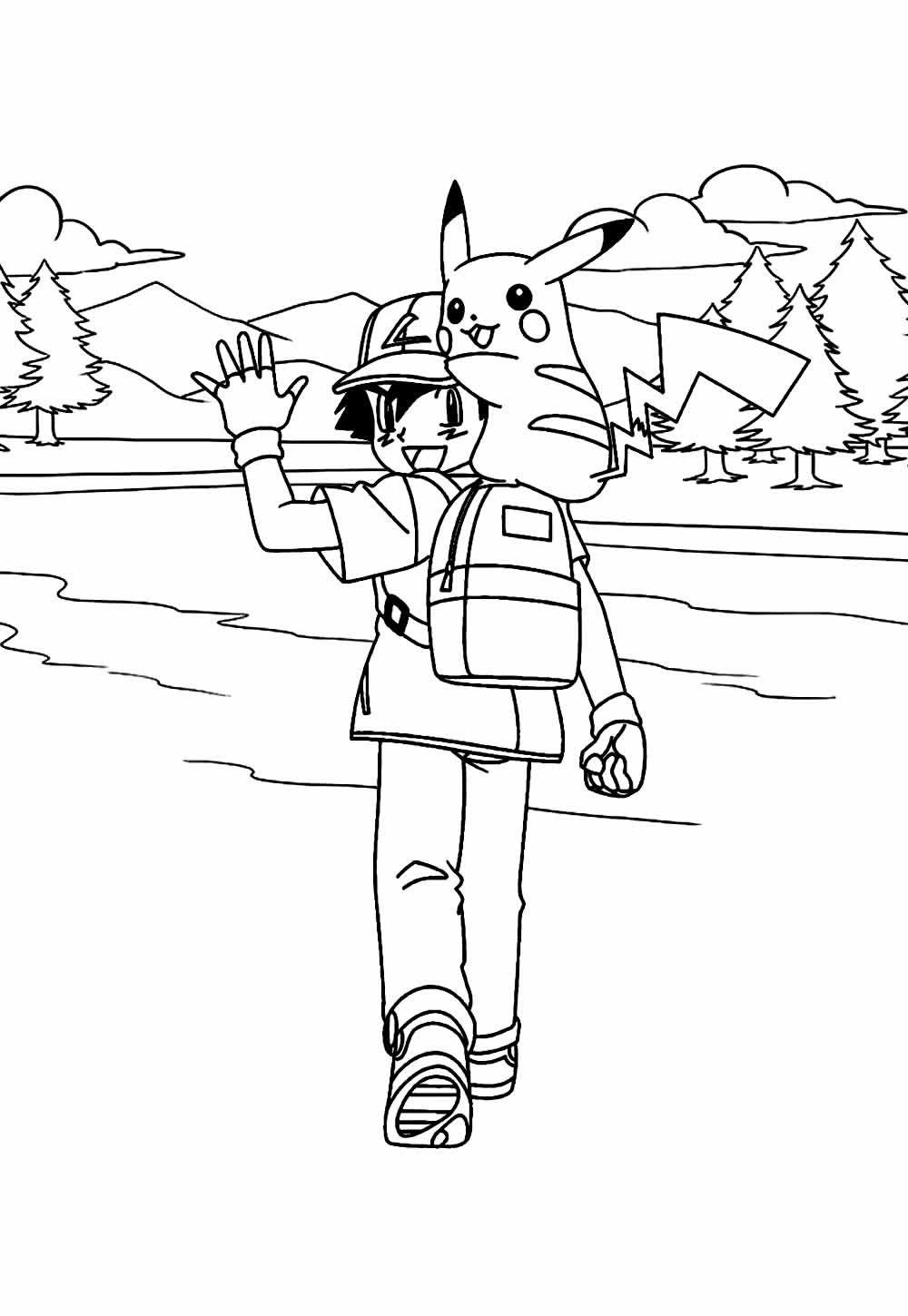 pokemon para colorir pikachu vs charmander