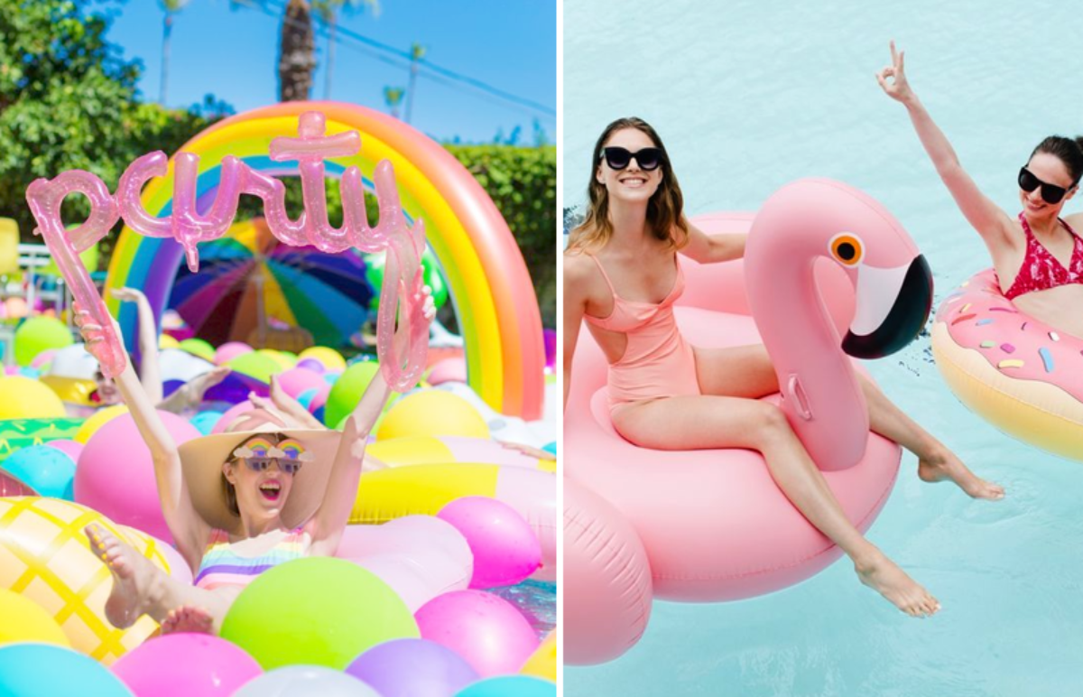 pool party vs festa tradicional na praia