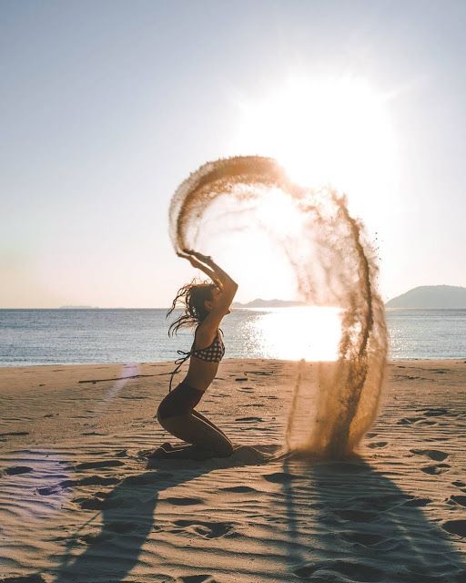 poses de costas para fotos na praia