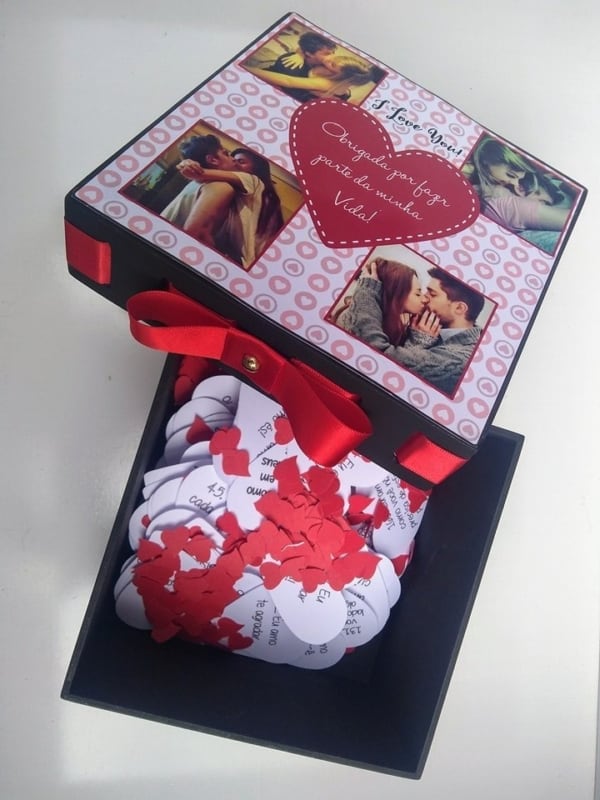 presentes feitos à mão para amiga com fotos