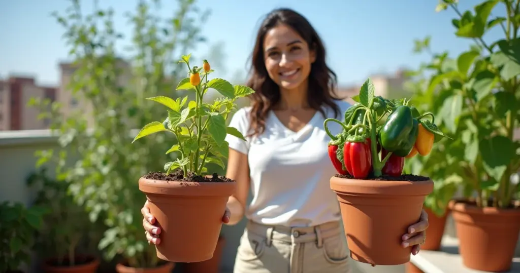 Profundidade ideal do vaso para pimentão: o erro que acaba com sua colheita