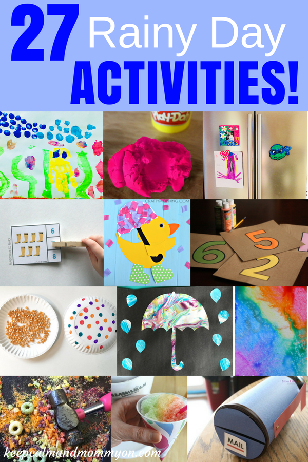 rainy day activities for kids