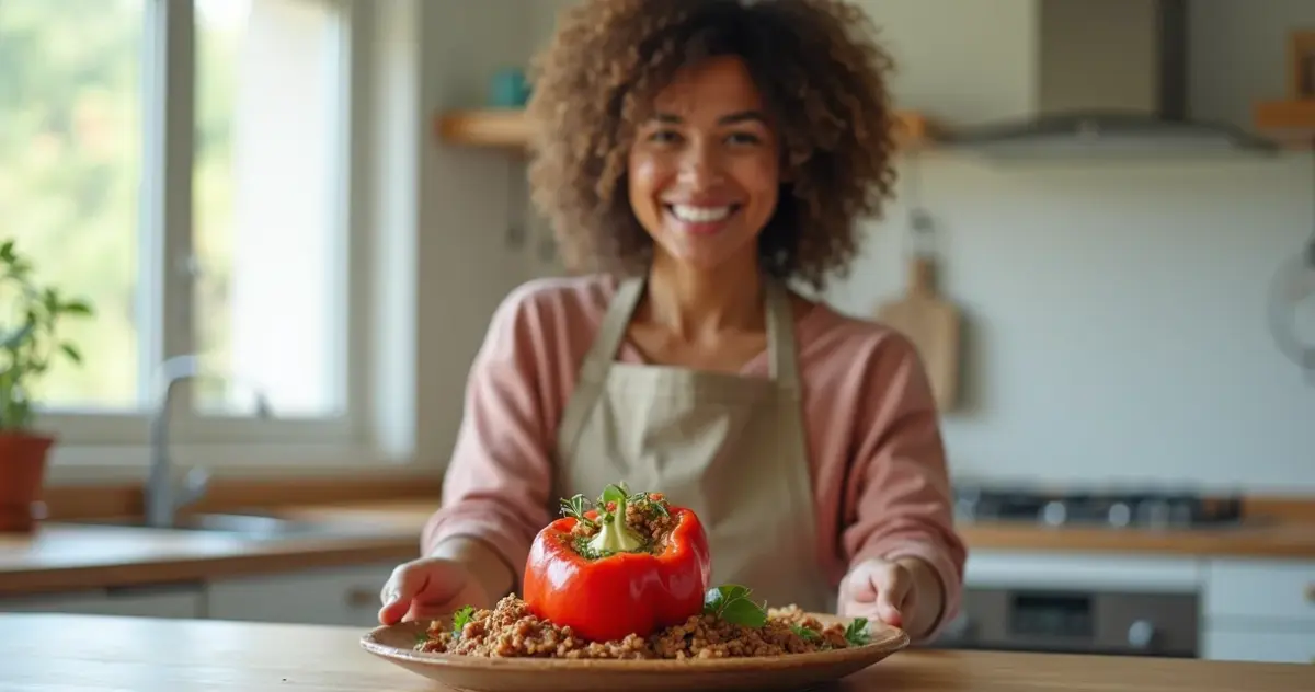 Receitas com pimentão recheado: jantar gourmet em 30 min por menos de R$10 Receitas com pimentão recheado: jantar gourmet em 30 min por menos de R$10