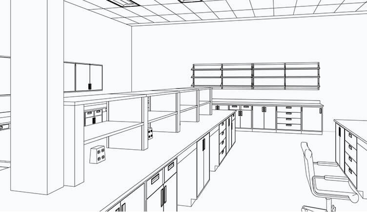 reforma de laboratório