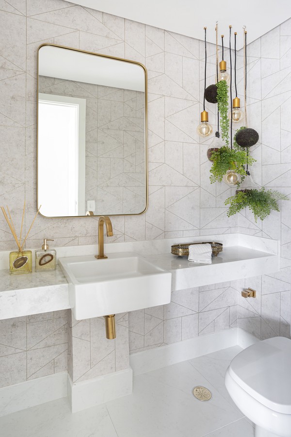 como otimizar espaço lavabo pequeno