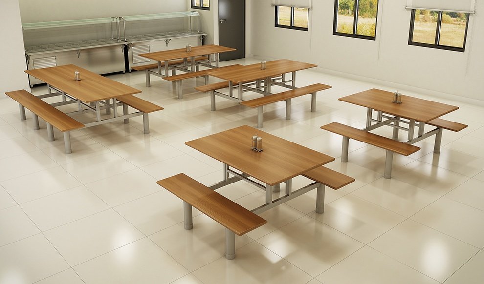 reforma de refeitório com orçamento limitado