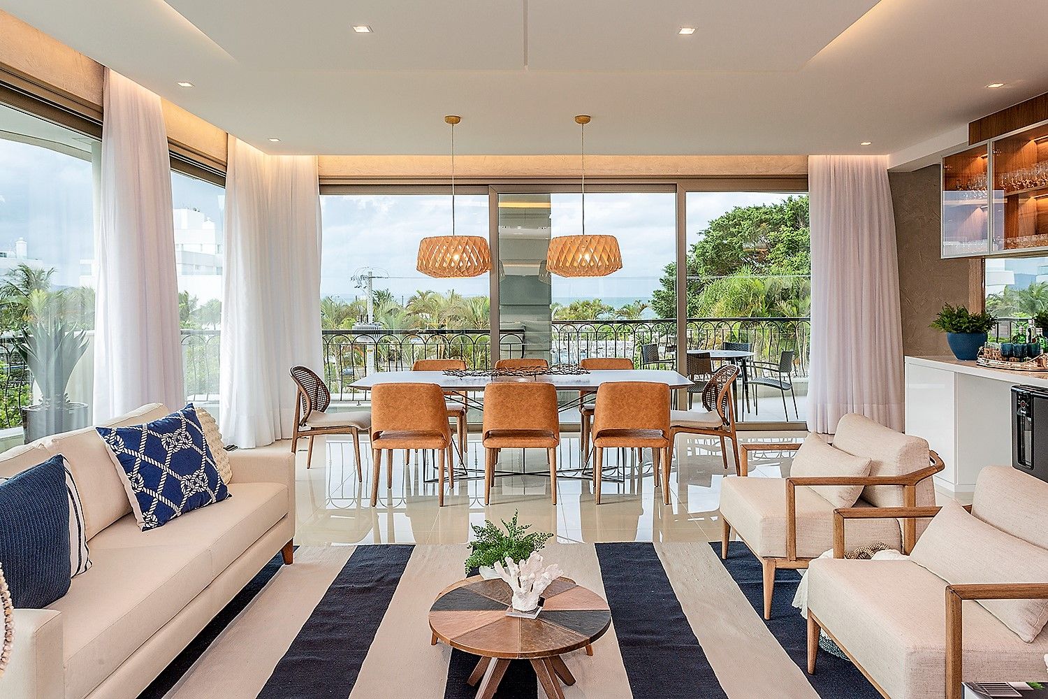 ideias de decoração apartamento de praia pequeno