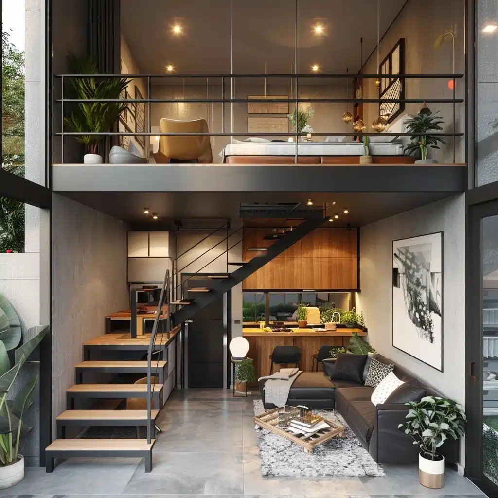 como delimitar espaços em um loft