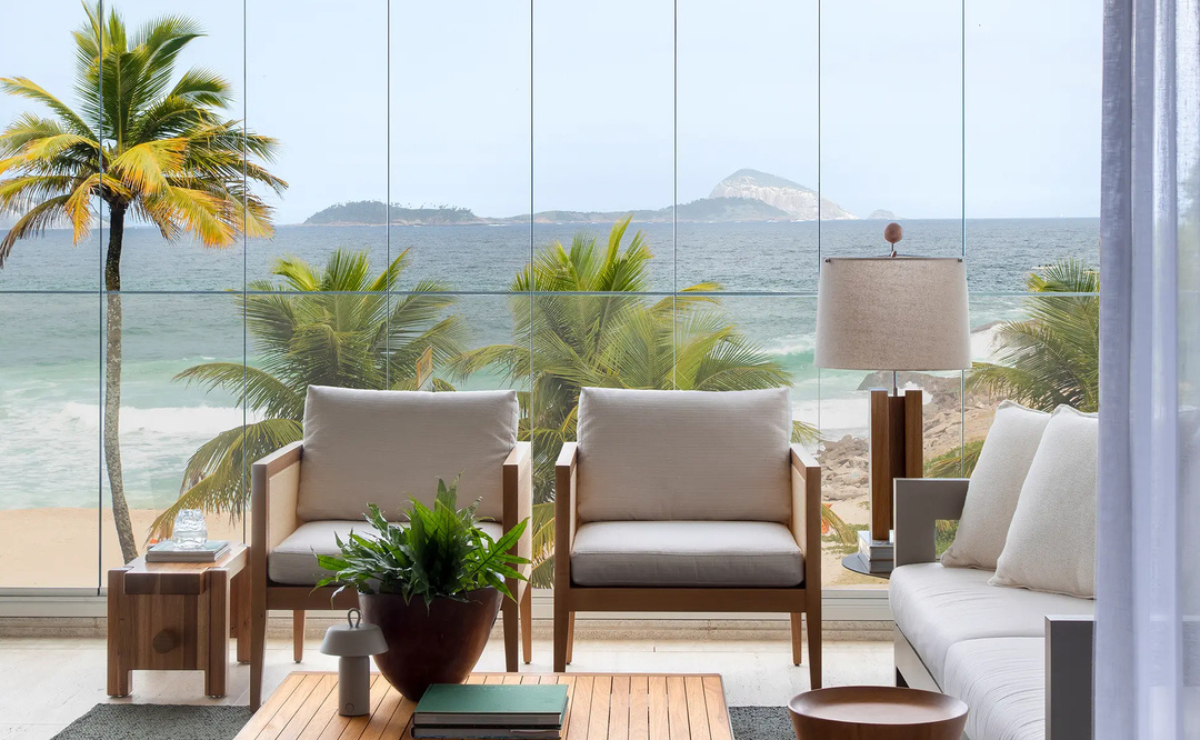 ideias de decoração loft na praia