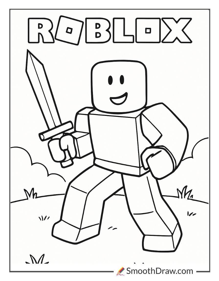 desenhos de roblox para colorir personagens específicos