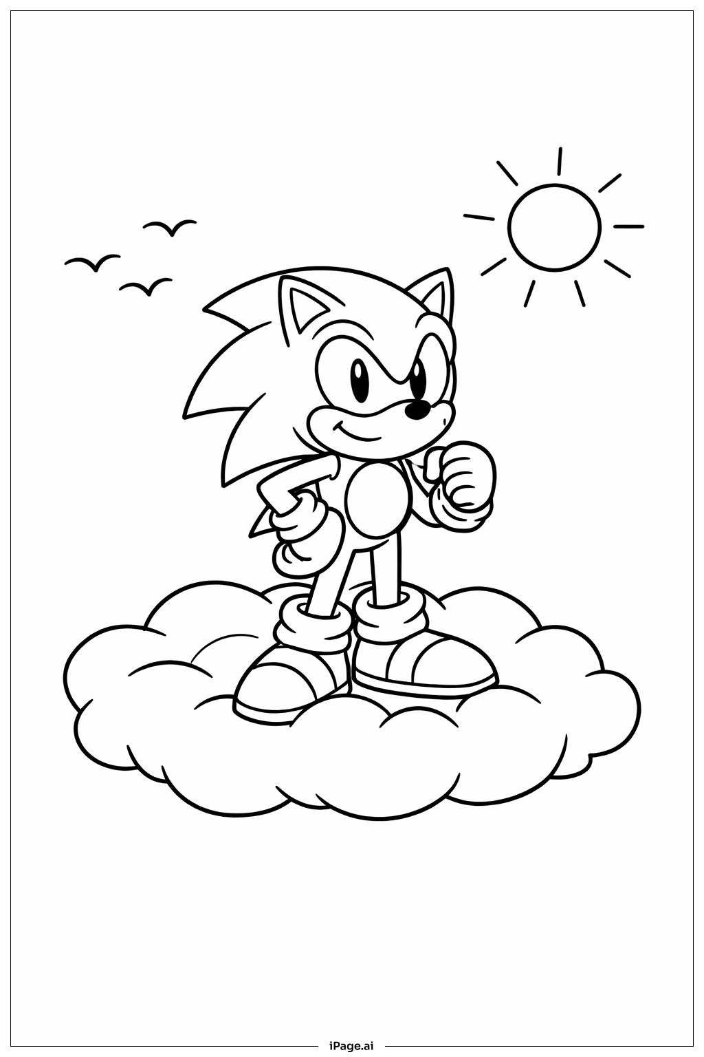 desenhos do sonic para colorir com giz de cera