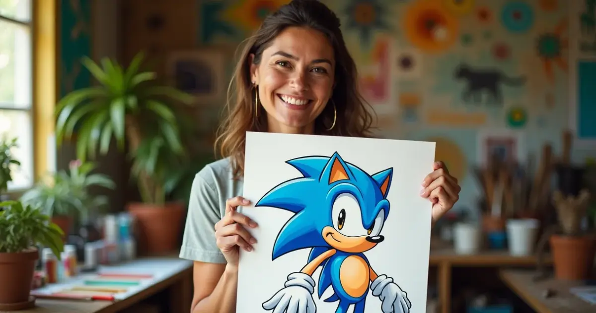 27 Ideias de Sonic para Colorir que Transformam Rabiscos em Arte