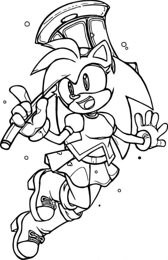 desenhos do sonic para colorir com giz de cera