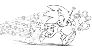desenhos do sonic vs desenhos do mario para colorir