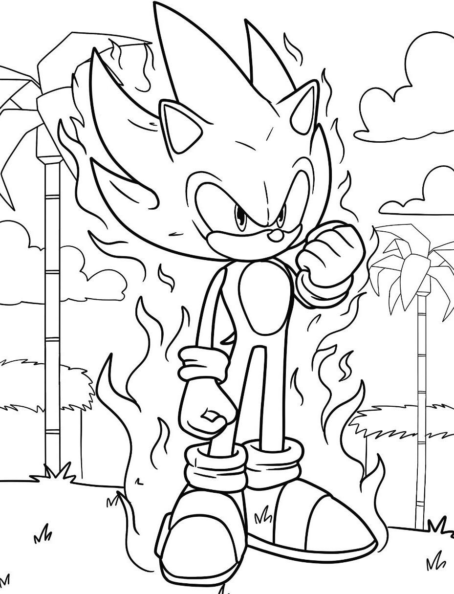 melhores desenhos do sonic para colorir em família