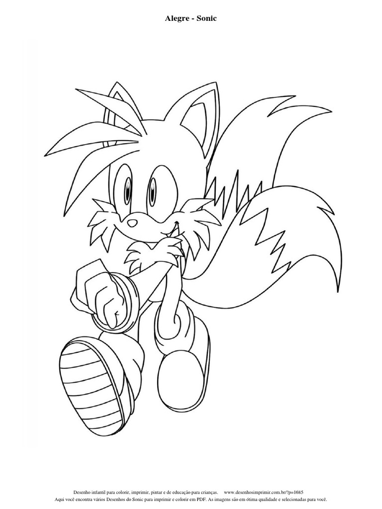 desenhos do sonic para imprimir grátis