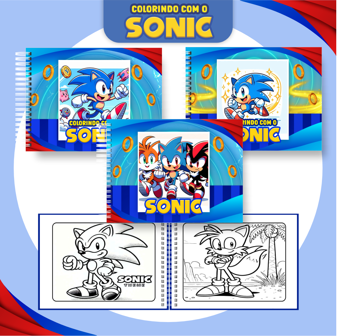 sonic e amigos para imprimir