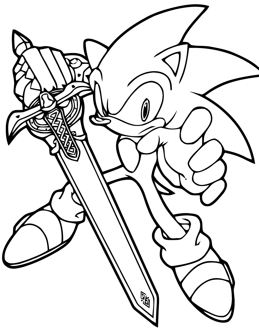 sonic para imprimir e pintar