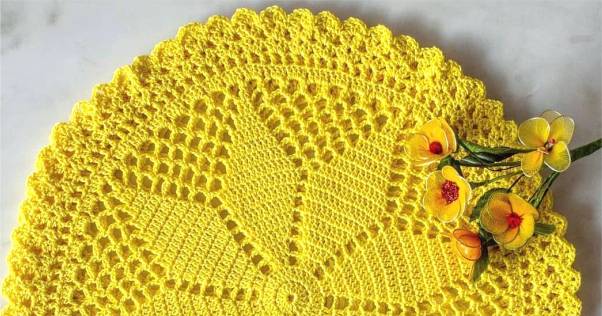 preço sousplat de crochê jogo 6 peças