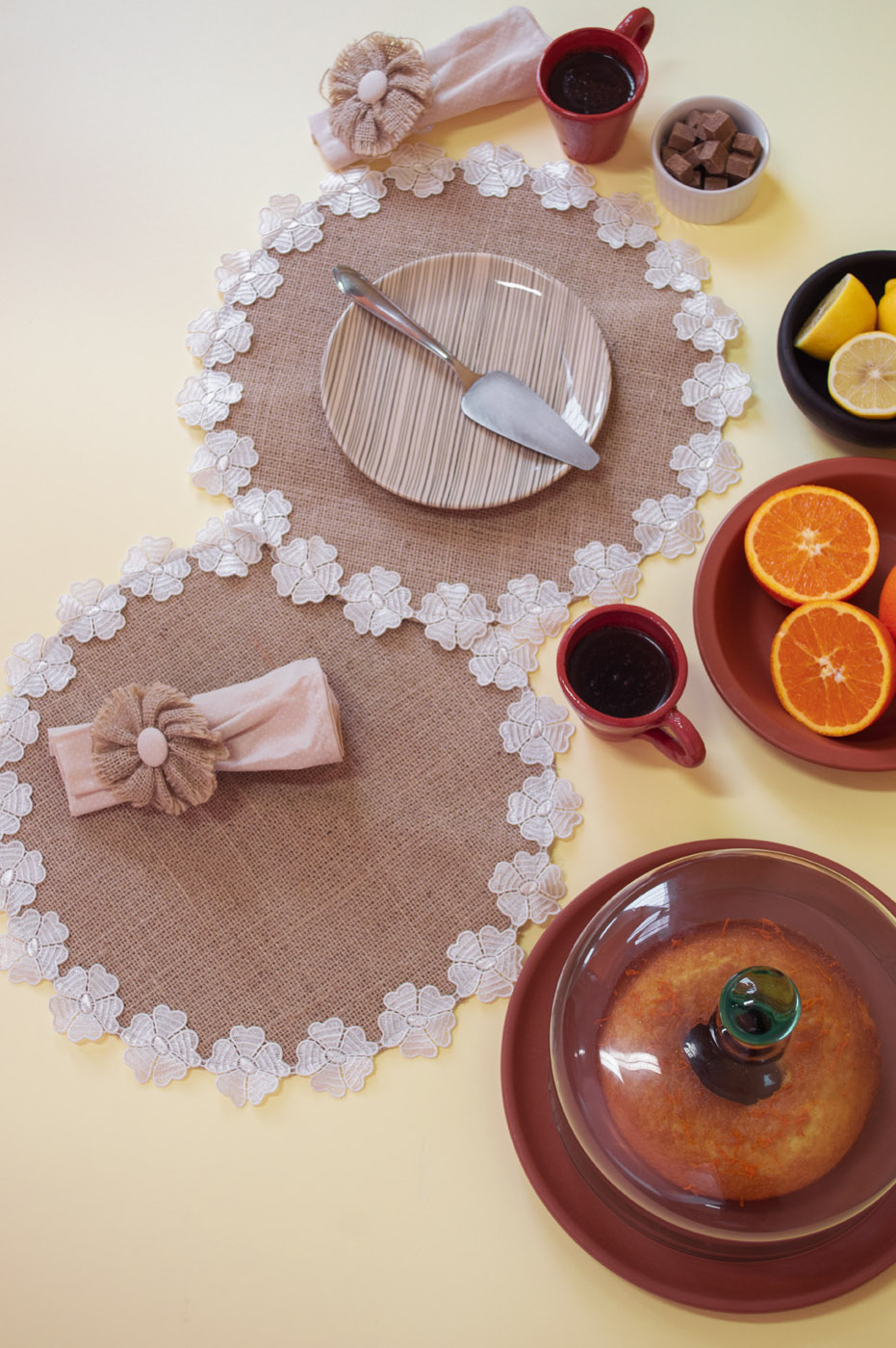 preço sousplat de crochê jogo 6 peças