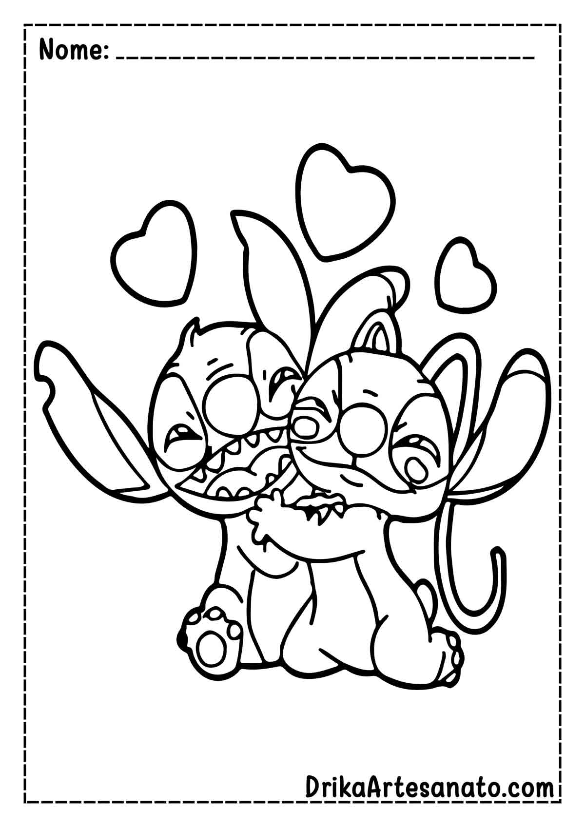 custo de kits de desenho do stitch para imprimir