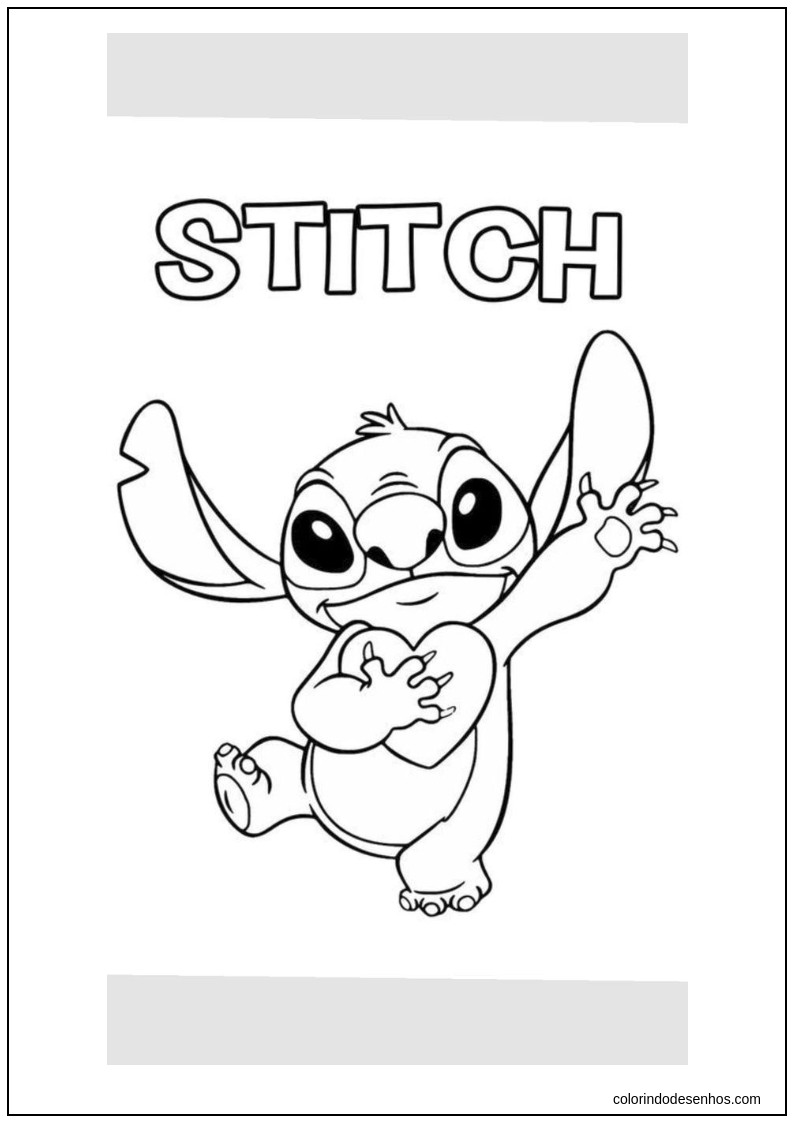 desenho do stitch vs desenho da angel para colorir