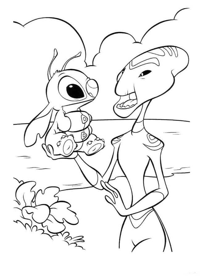 stitch desenho para colorir