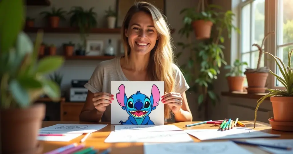 12 Ideias de Stitch para Colorir que Transformam Iniciante em Artista