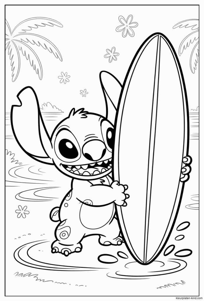 stitch para colorir