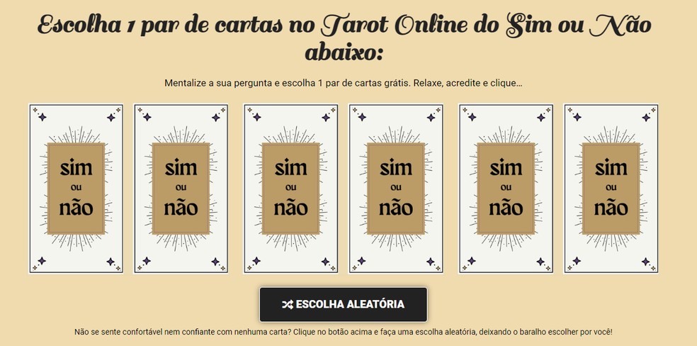 melhores sites para tarot online grátis