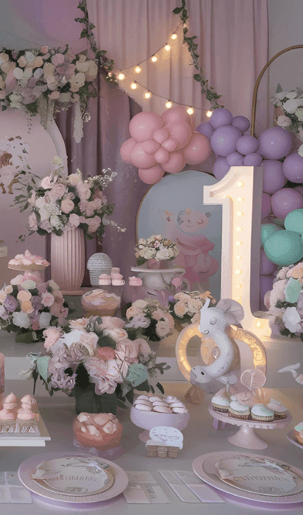 custo médio decoração festa de 1 ano