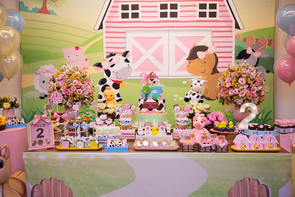 cores de festa para 2 anos menina