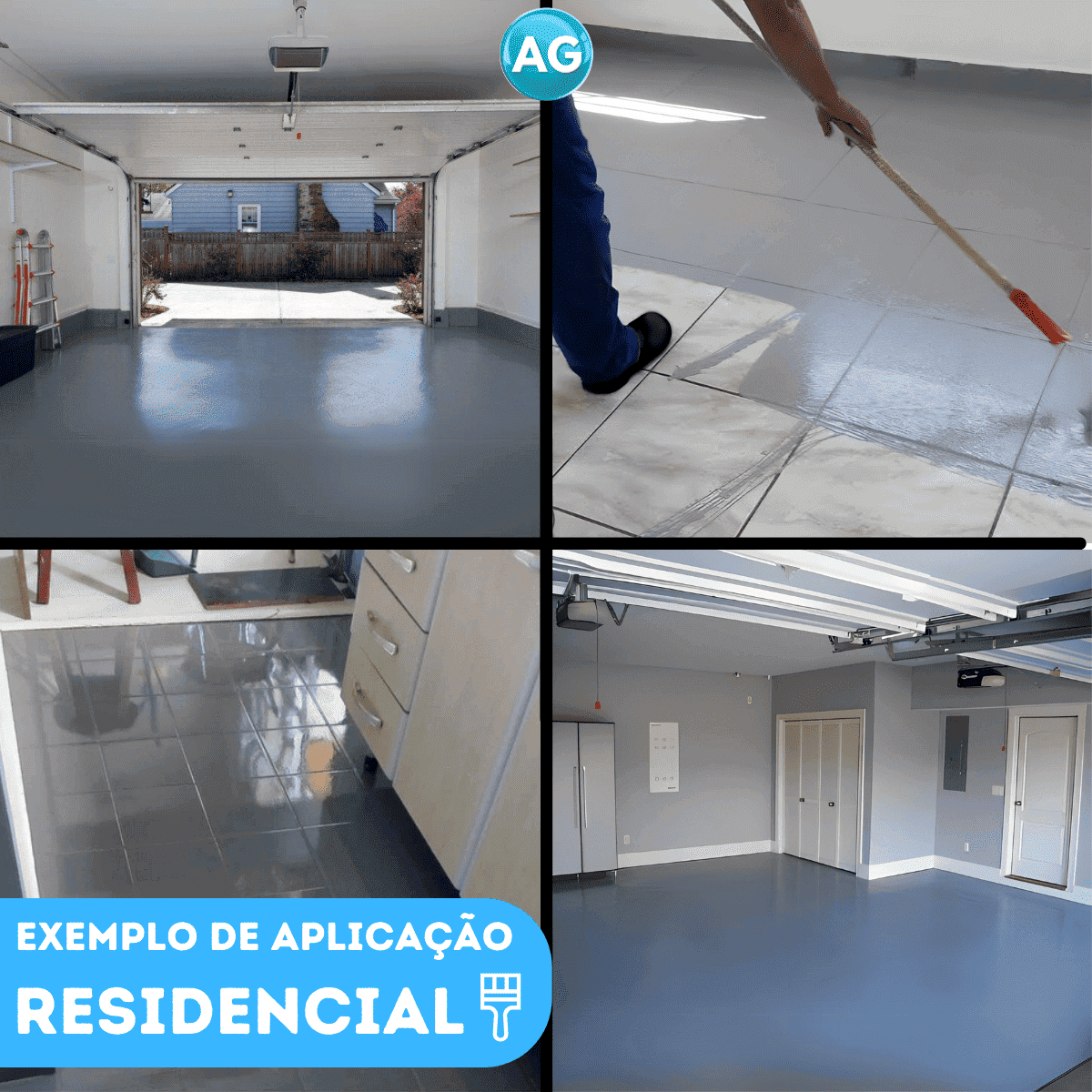 ideias de cores tinta epóxi para garagem