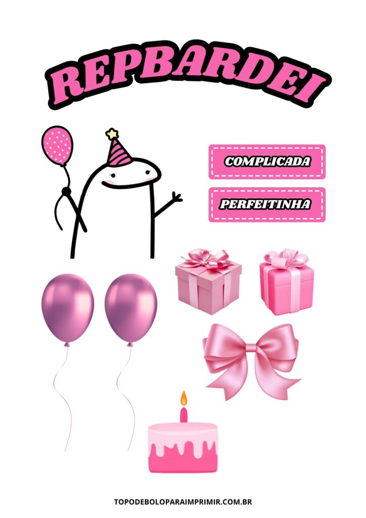 ideias de topo de bolo para imprimir festa de 15 anos