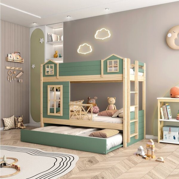 treliche infantil planejado com mesa retrátil