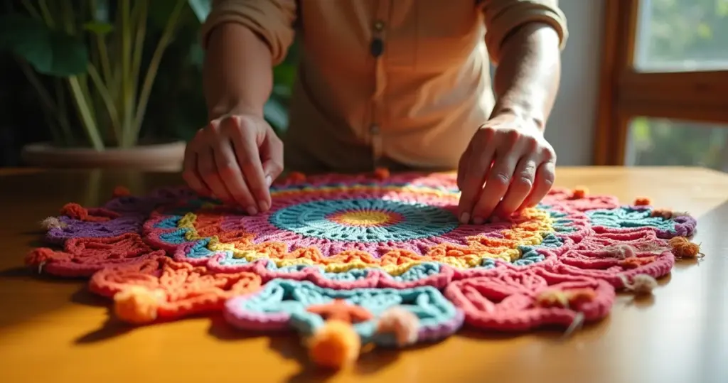 Trilho de mesa de crochê: a solução brasileira que protege sua mesa e muda sua decoração