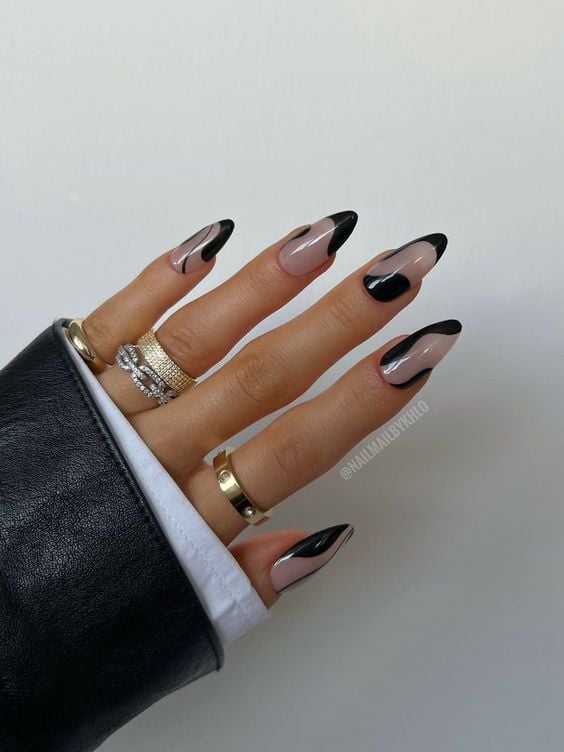 unhas em gel baby boomer