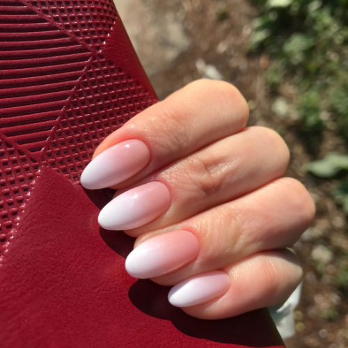 unhas em gel com glitter