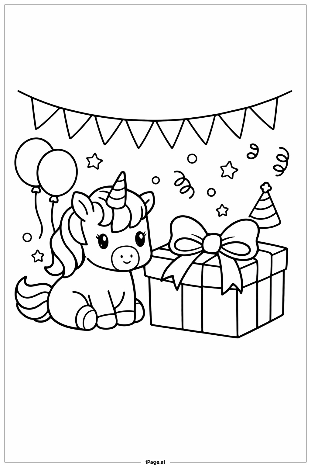 unicornio para colorir